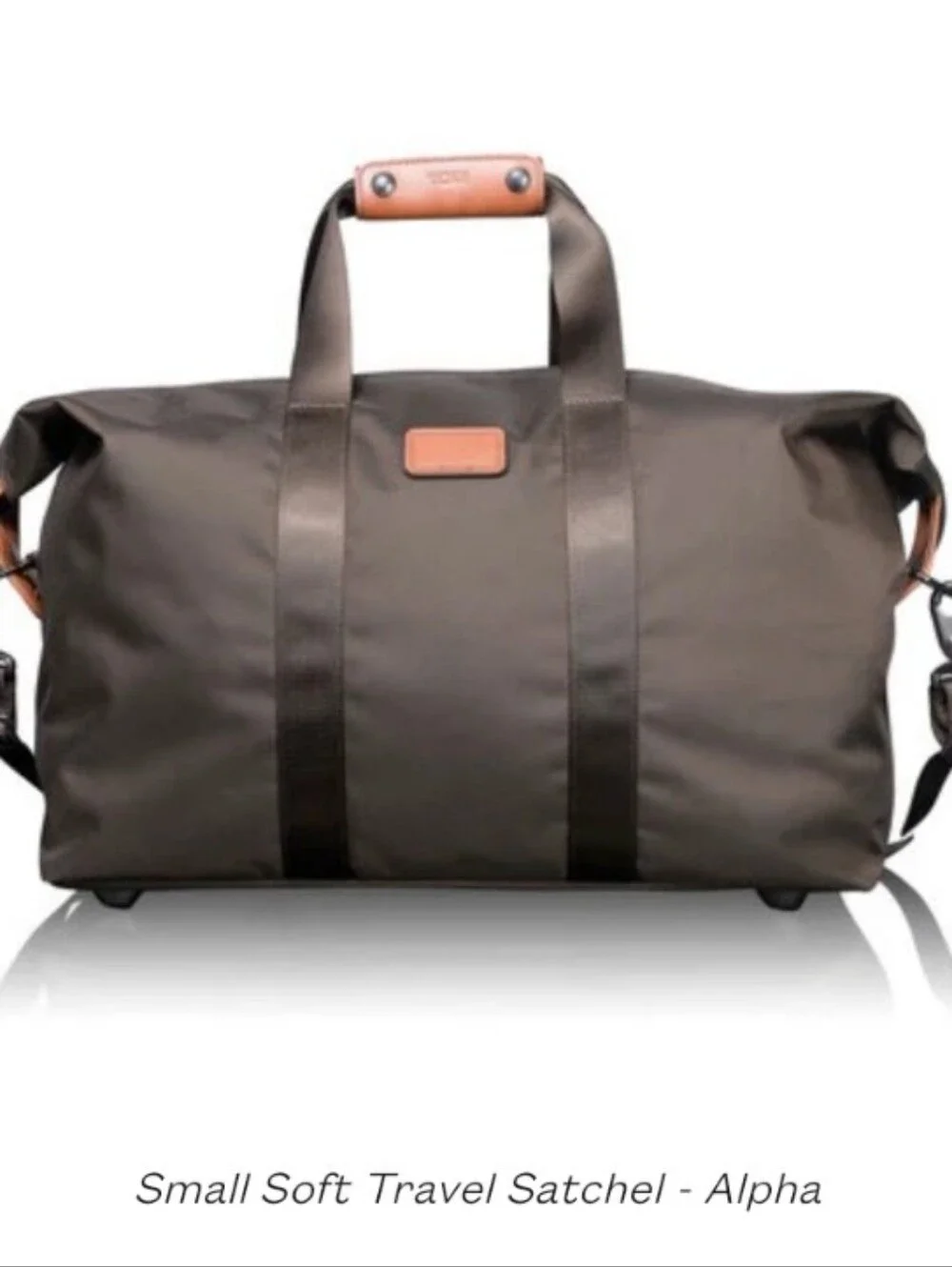 Tumi Alpha Soft Travel Satchel Duffle Nylon  Removable Shoulder Strap